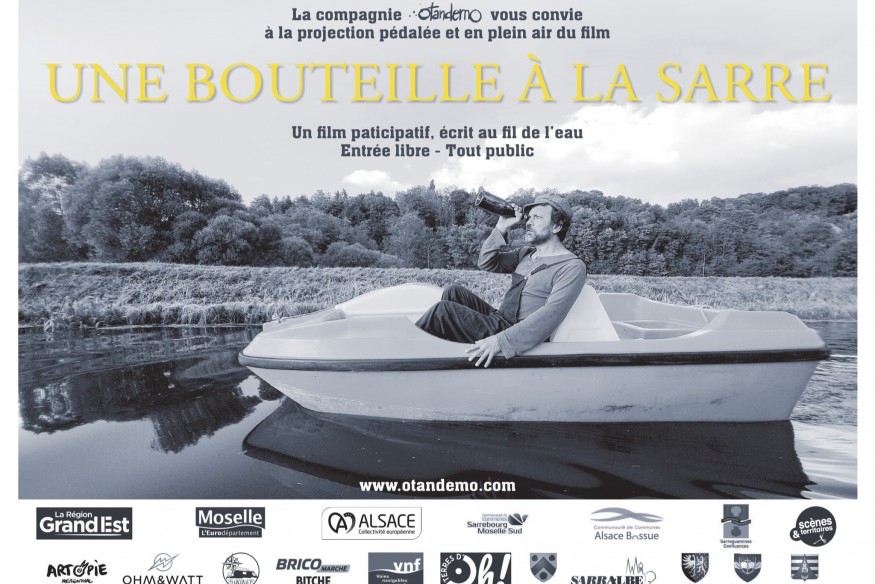 River Movie : La Compagnie OtandemO vous convie à la projection pédalée en plein air du film « Une bouteille à la Sarre » - Radio Studio 1